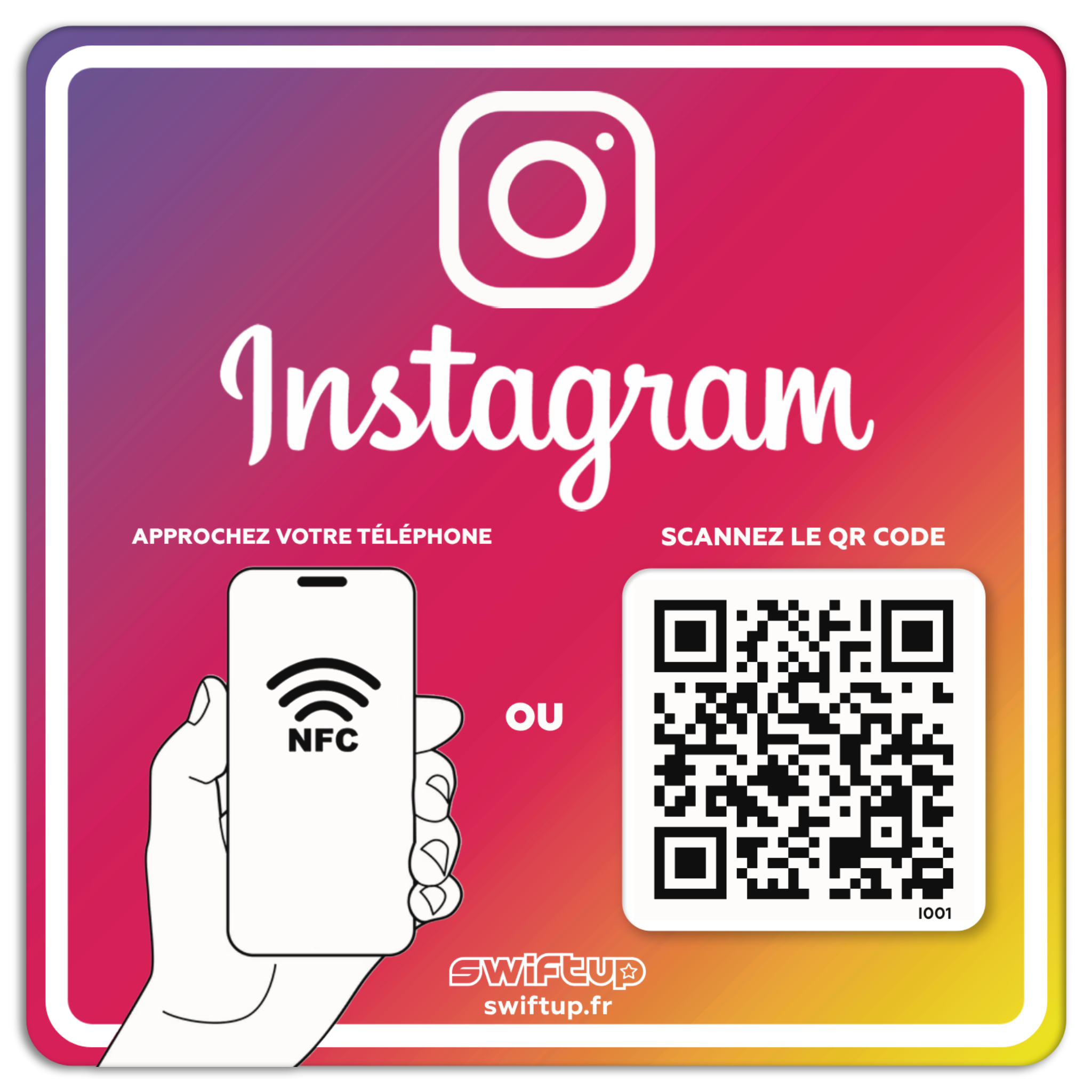 Plaque Connectée NFC