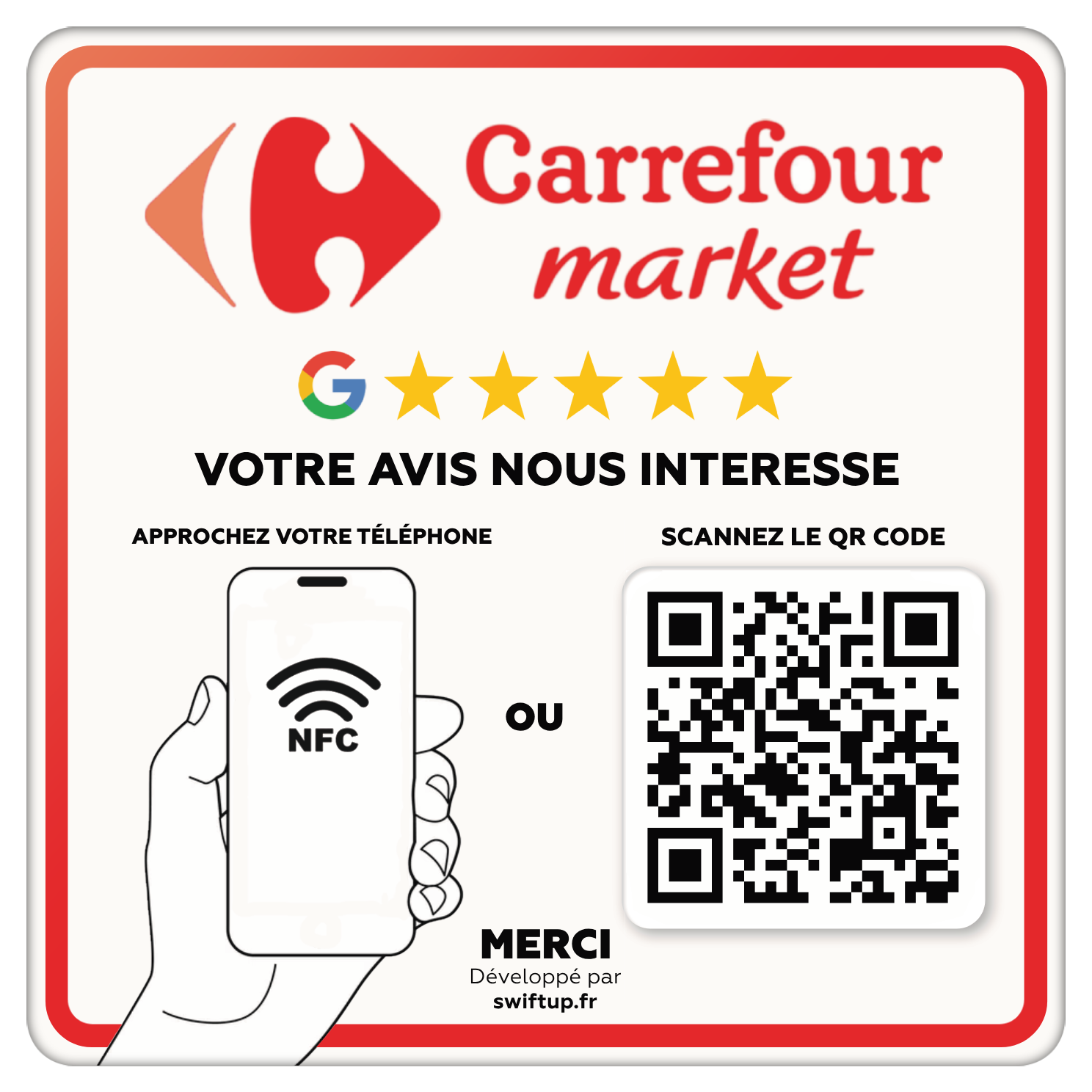 Plaque NFC Personnalisée